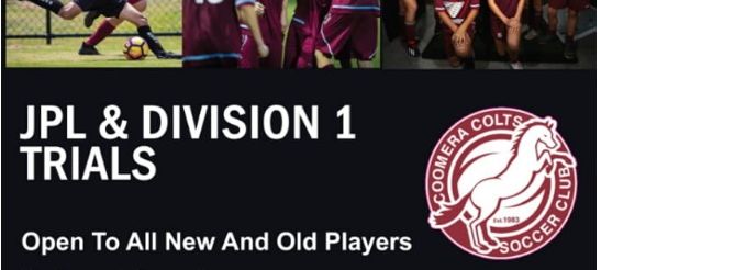 U13's & U14's - JPL & Division 1 Trials